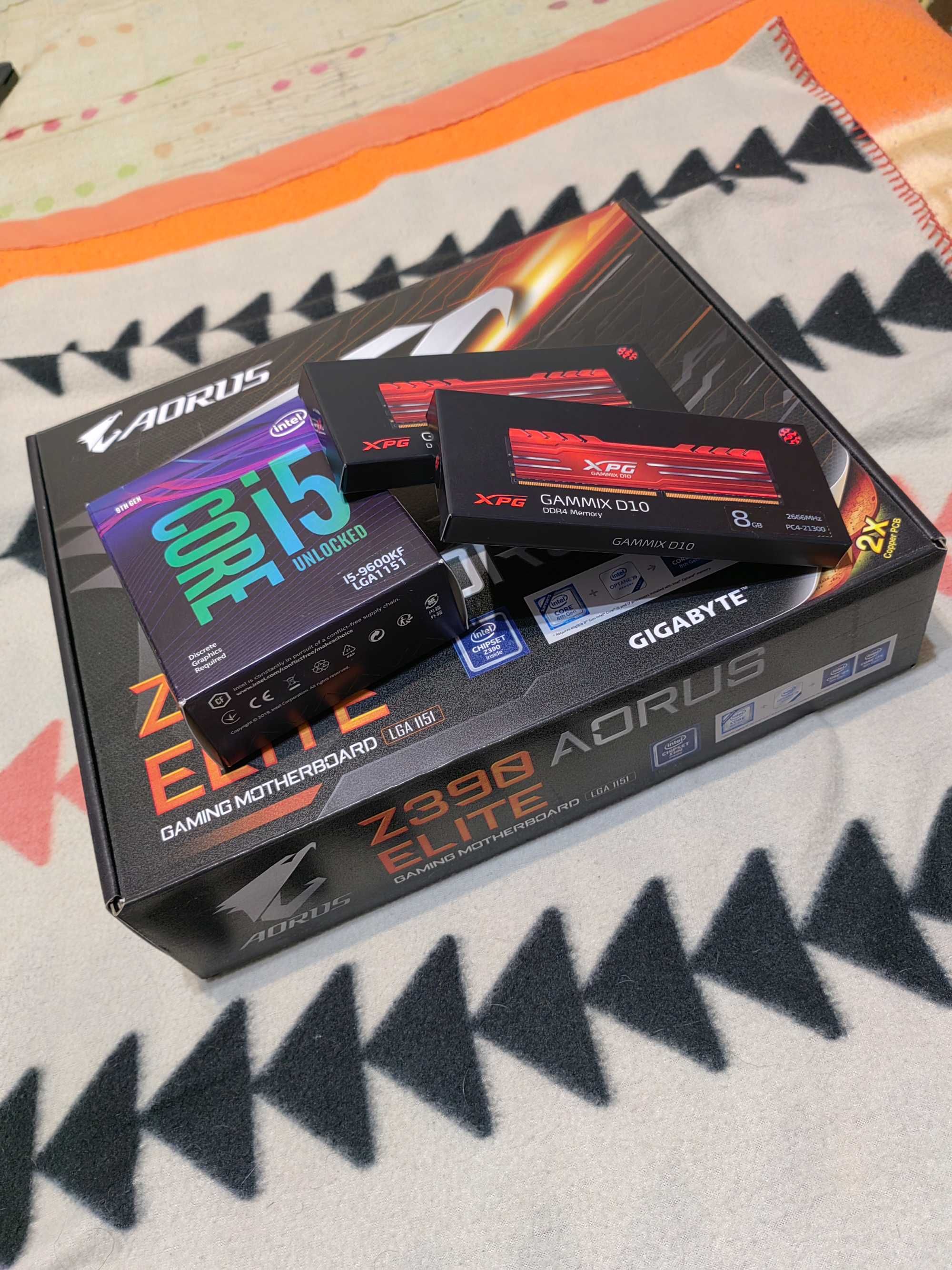 Kit PC: Z390 Aorus Elite + i5-9600KF + 16GB RAM - Excelente Desempenho