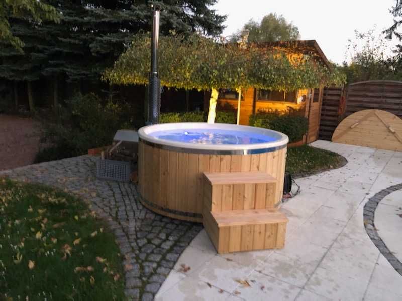 Wellness Hot Tub Gorąca Beczka Balia Ogrodowa Bania Kąpielowa