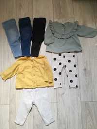 spodnie, bluzka h&m roz.68