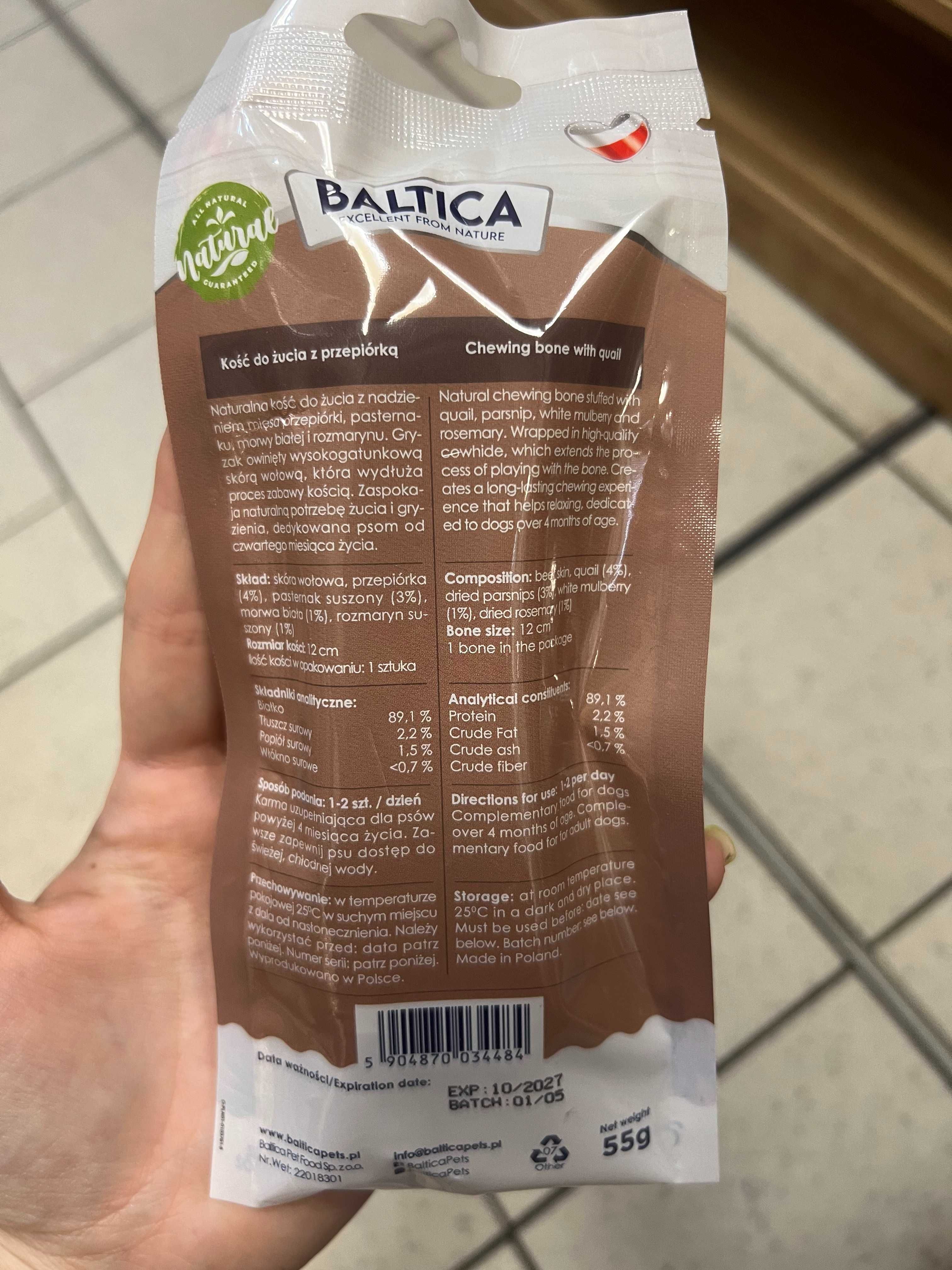 Baltica kość  z przepiórką