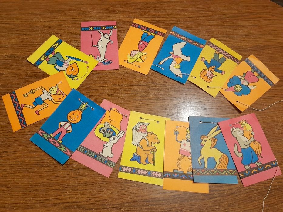 Флажки бумажна гірлянда Новий рік СССР