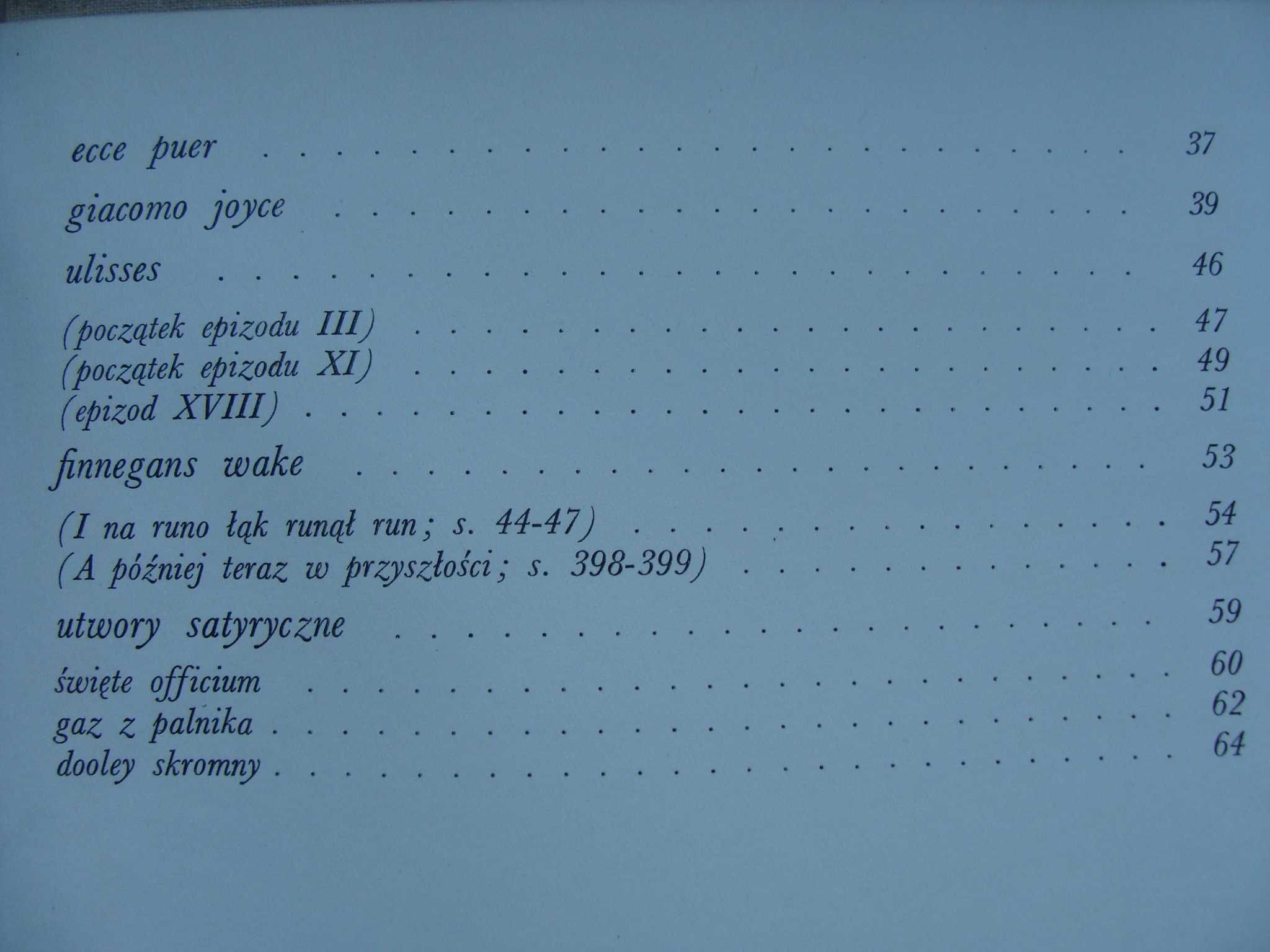 Utwory poetyckie - James Joyce (P)