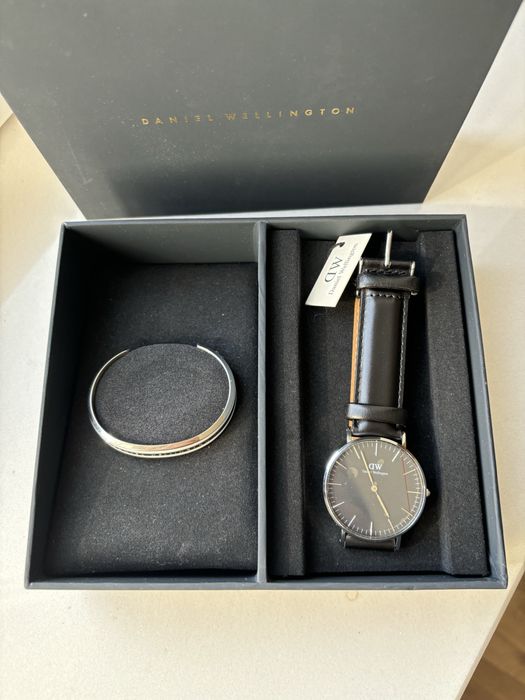 Zestaw zegatek i branzoleta Daniel Wellington