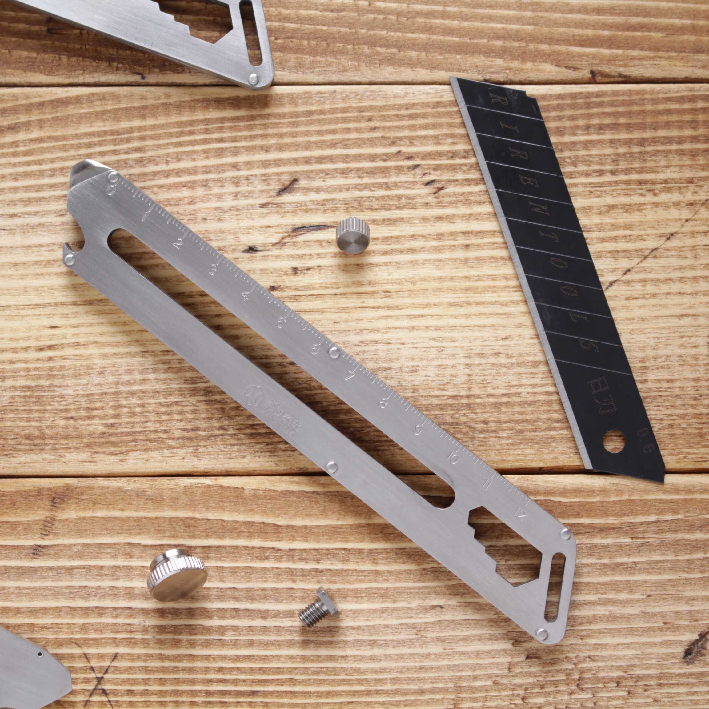 Нож металлический строительный 18 мм усиленный стальной мультитул