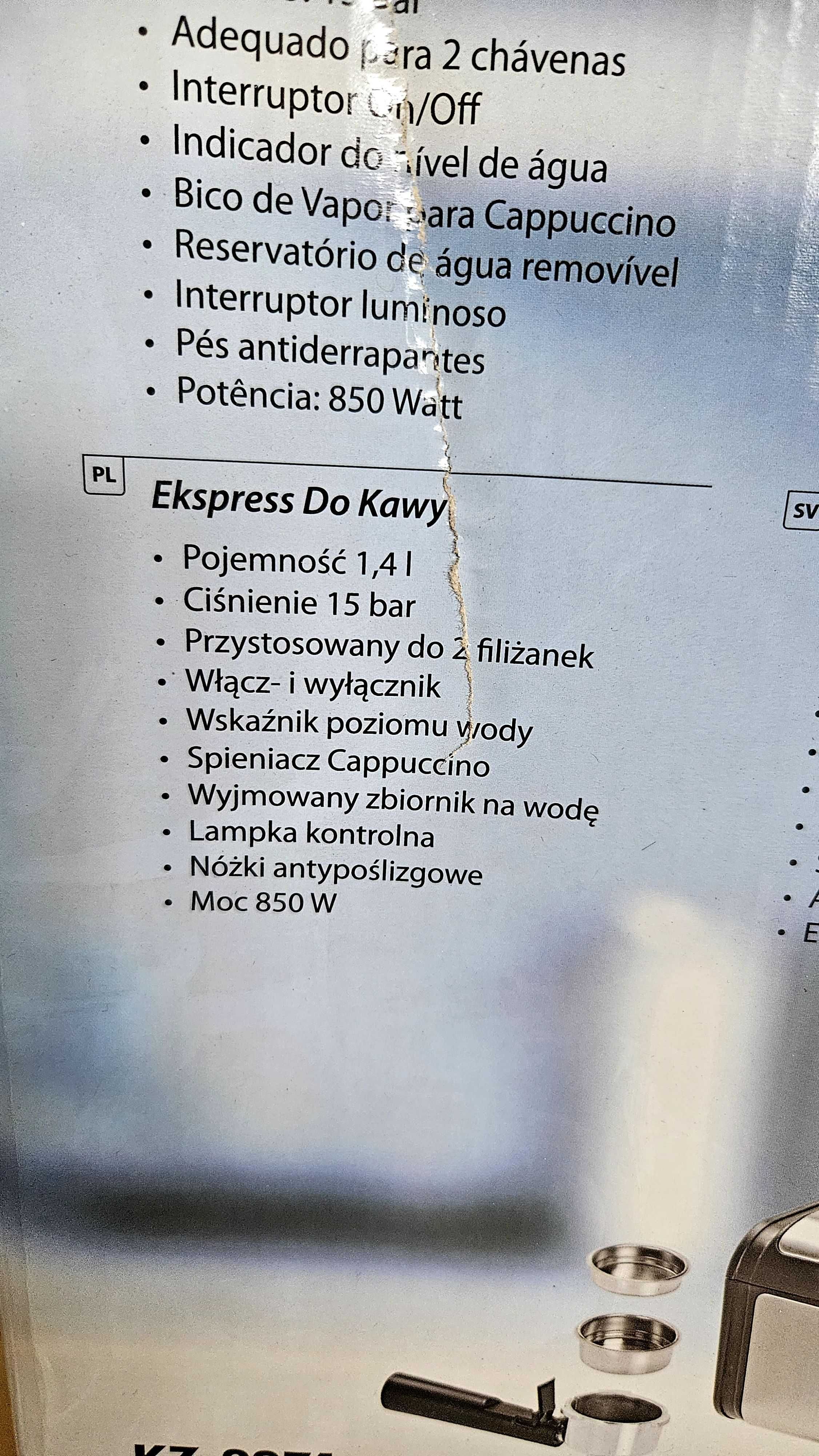 Ekspress do kawy ciśnieniowy Tristar KZ - 2271 w dobrym stanie