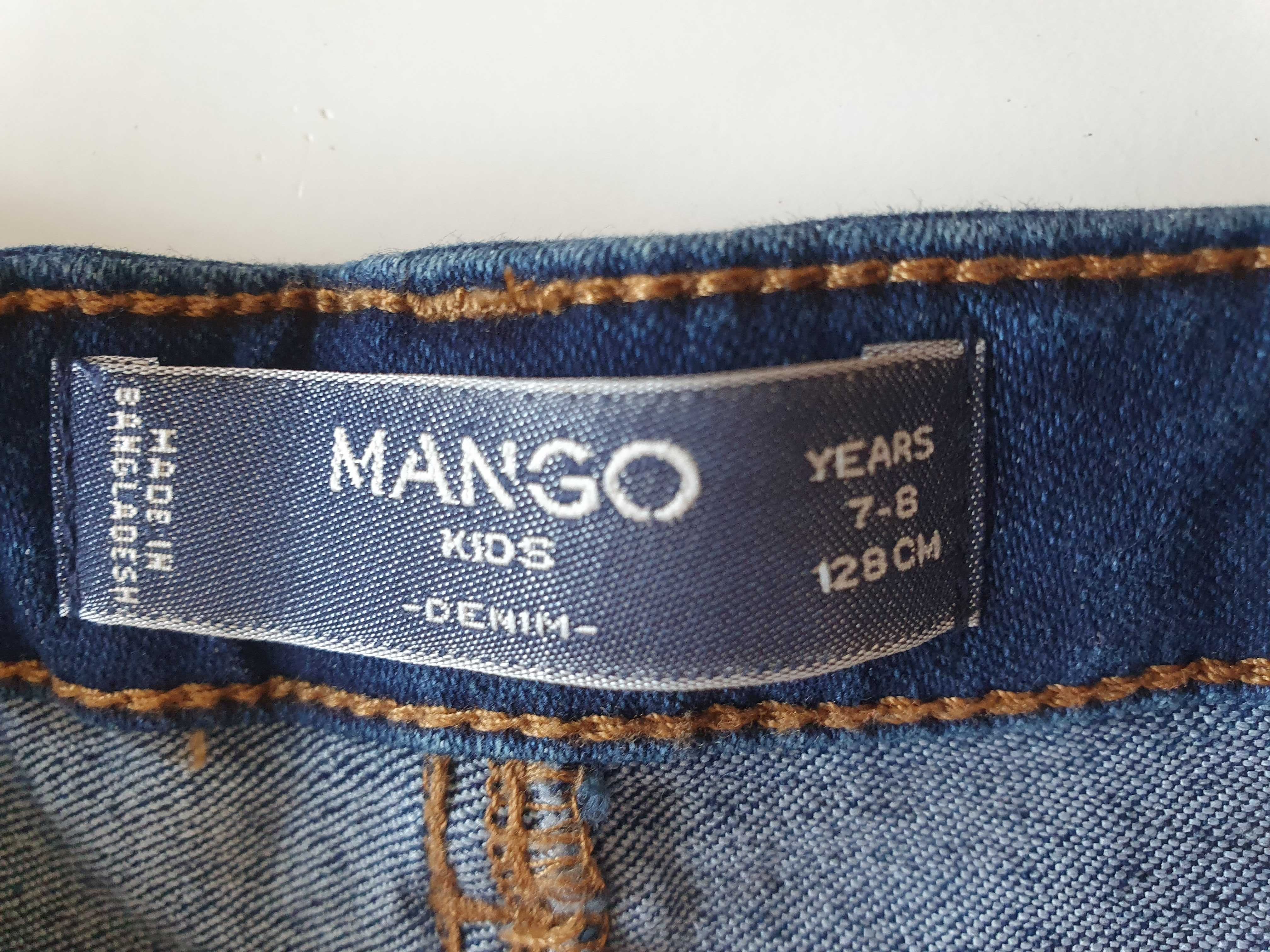 Spodenki jeansowe dziewczęce MANGO 128 cm (7/8 lat) jak Nowe