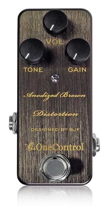 One Control Anodized Brown Distortion - Pedal  impecável top