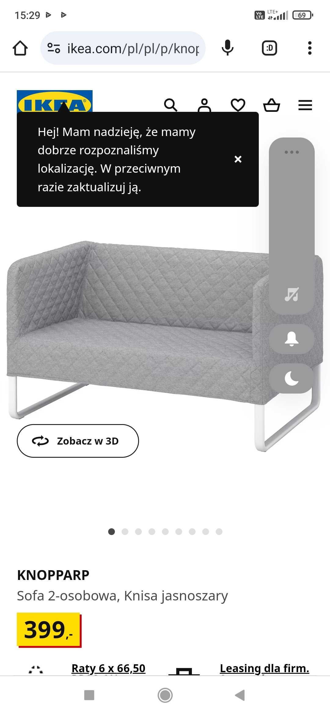 Sofa Ikea 2 osobowa