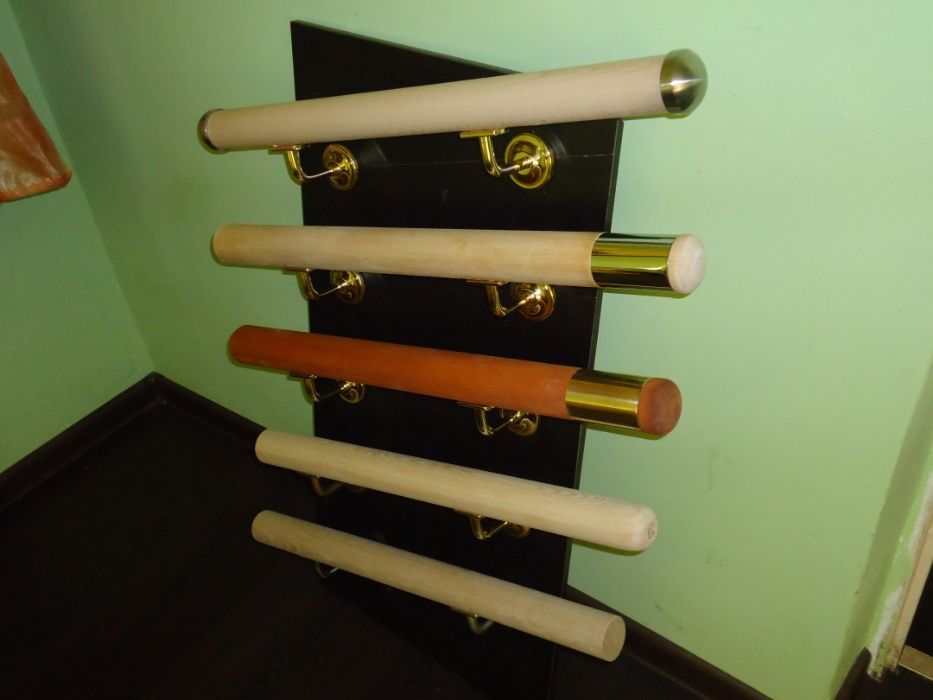 Poręcz drewniana okrągła dąb buk sosna jesion pochwyt