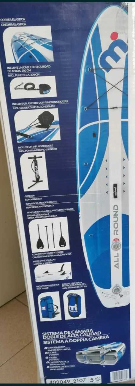 Prancha de paddle Mistral, quase nova