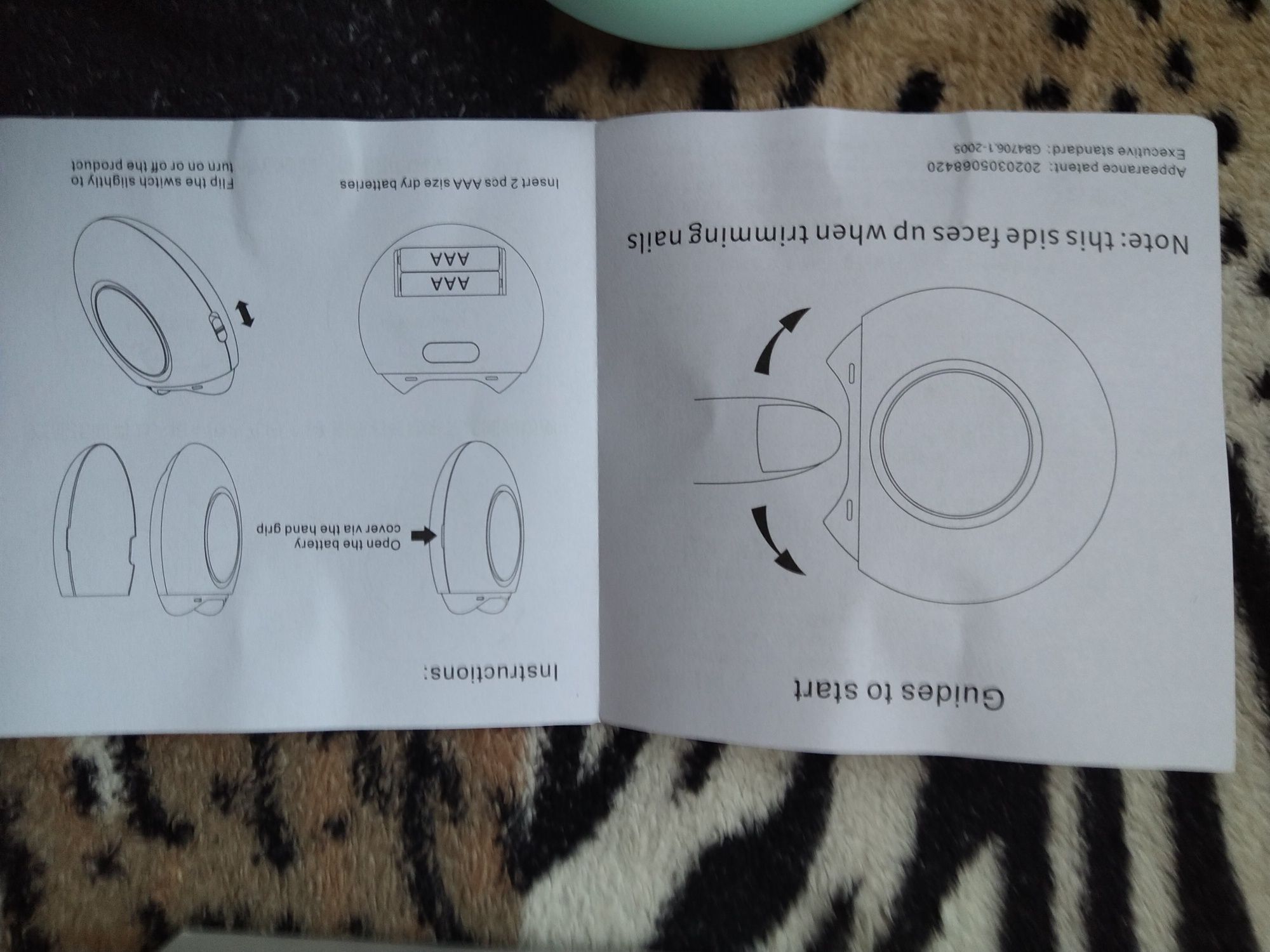 Opcinacz do paznokci elektryczny dla dzieci