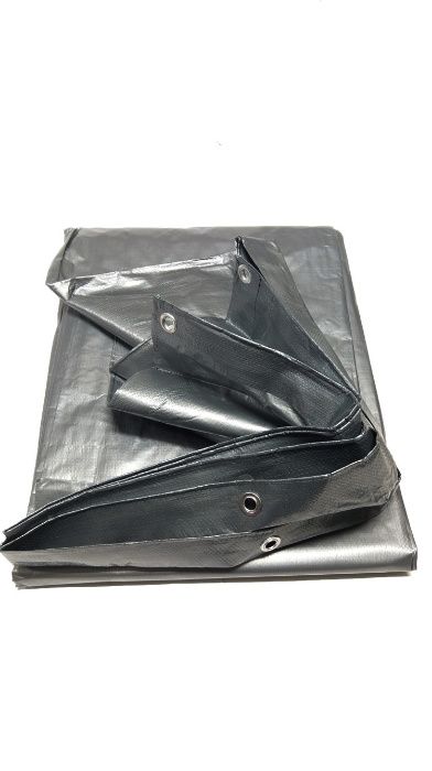 PLANDEKA OKRĄGŁA SREBRNA FI 3-3,6m gruba wzmacniana mocna niwersalna