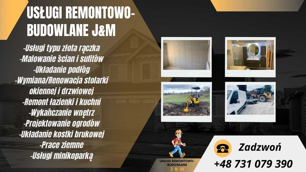 Usługi Remontowe-Budowlane, Minikoparka