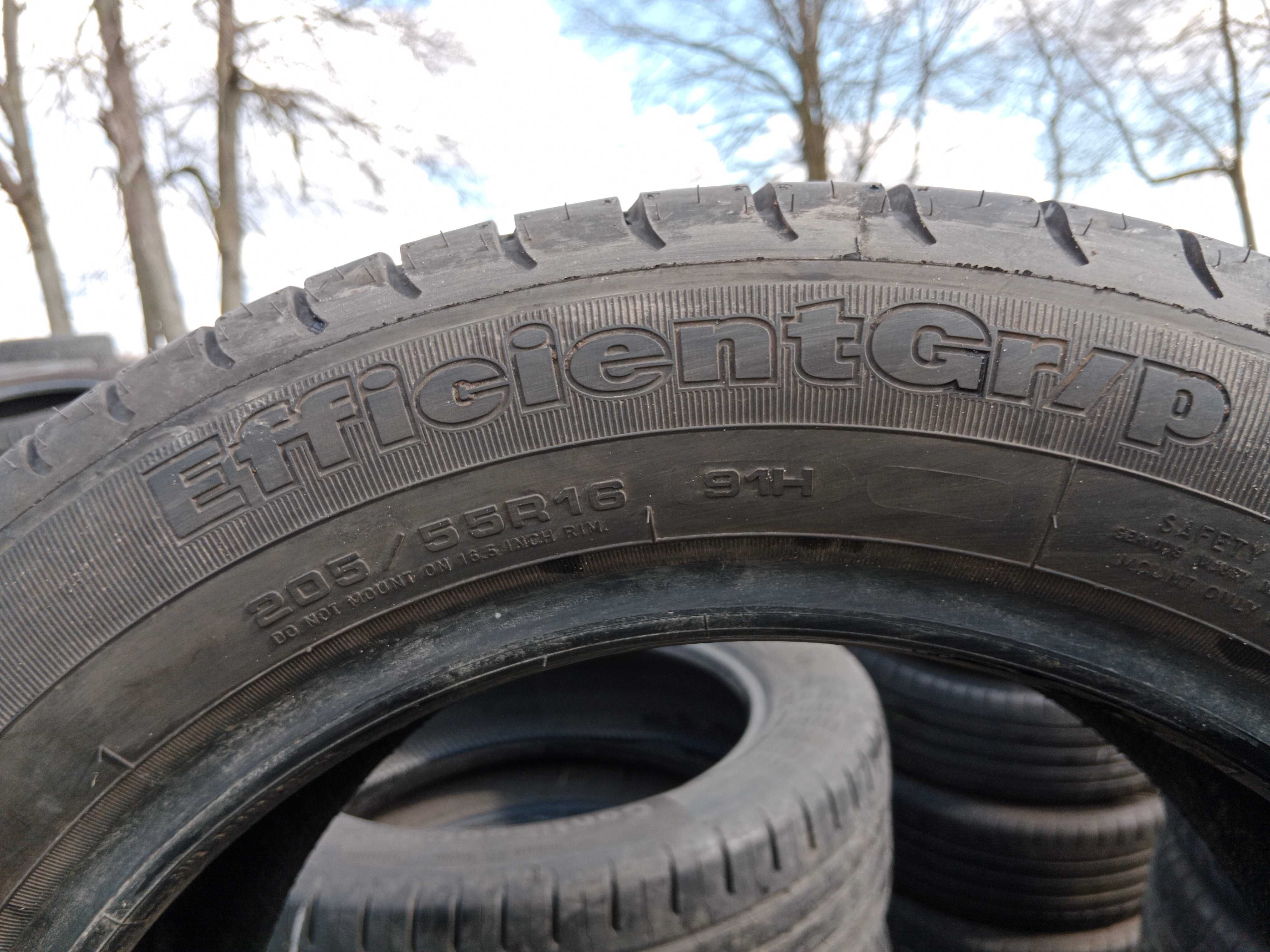 Opona używana letnia 205/55R16 Goodyear Efficient Grip 1szt.