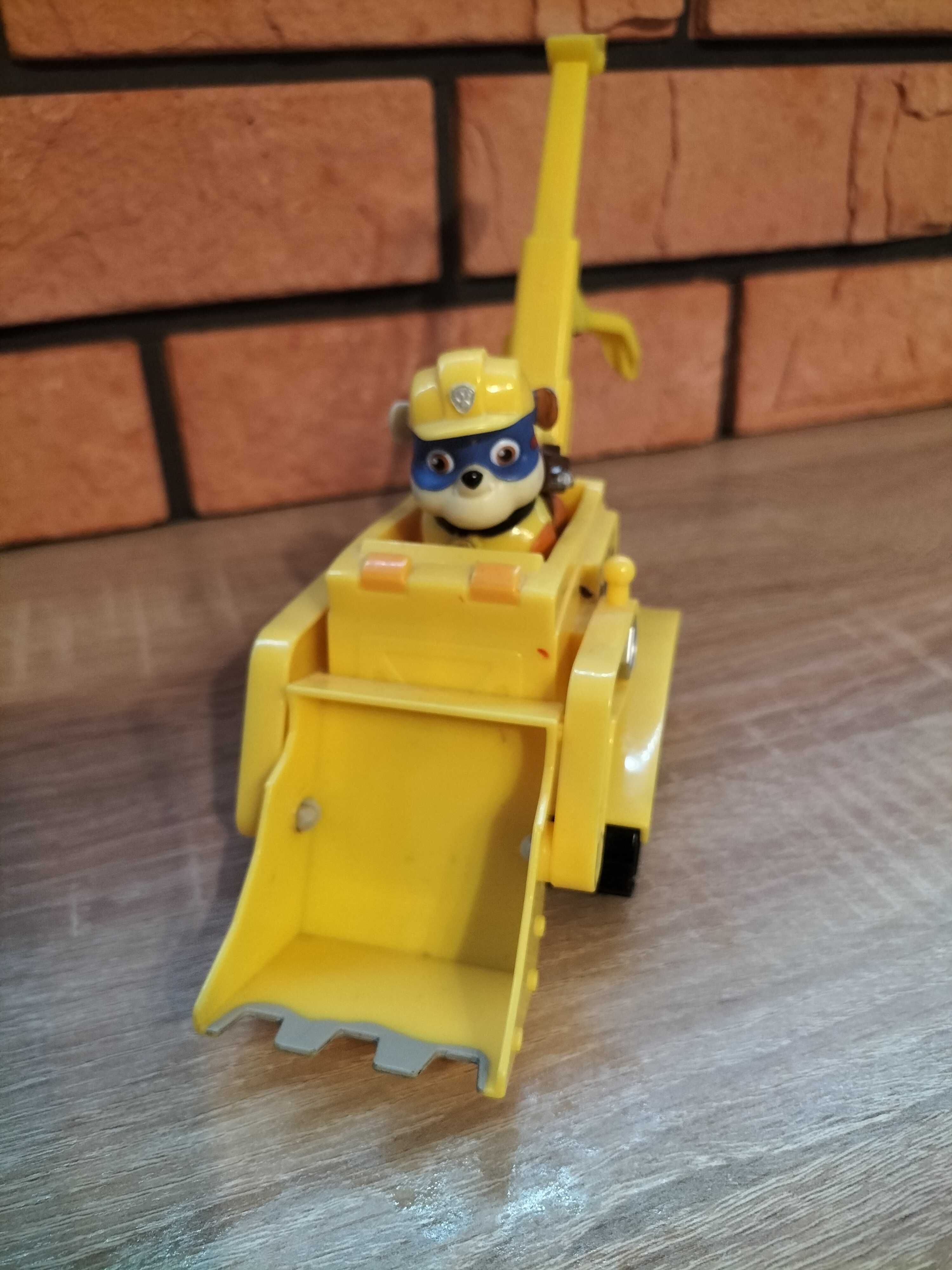 Psi Patrol Rubble + pojazd koparko- spychacz
