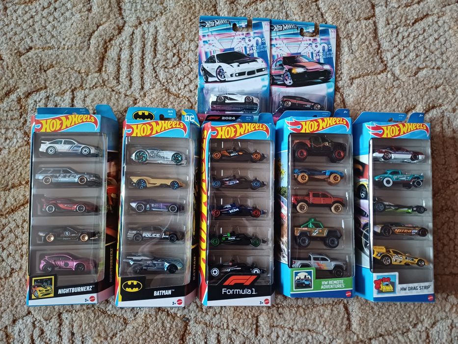 hot wheels 5-pak zestaw