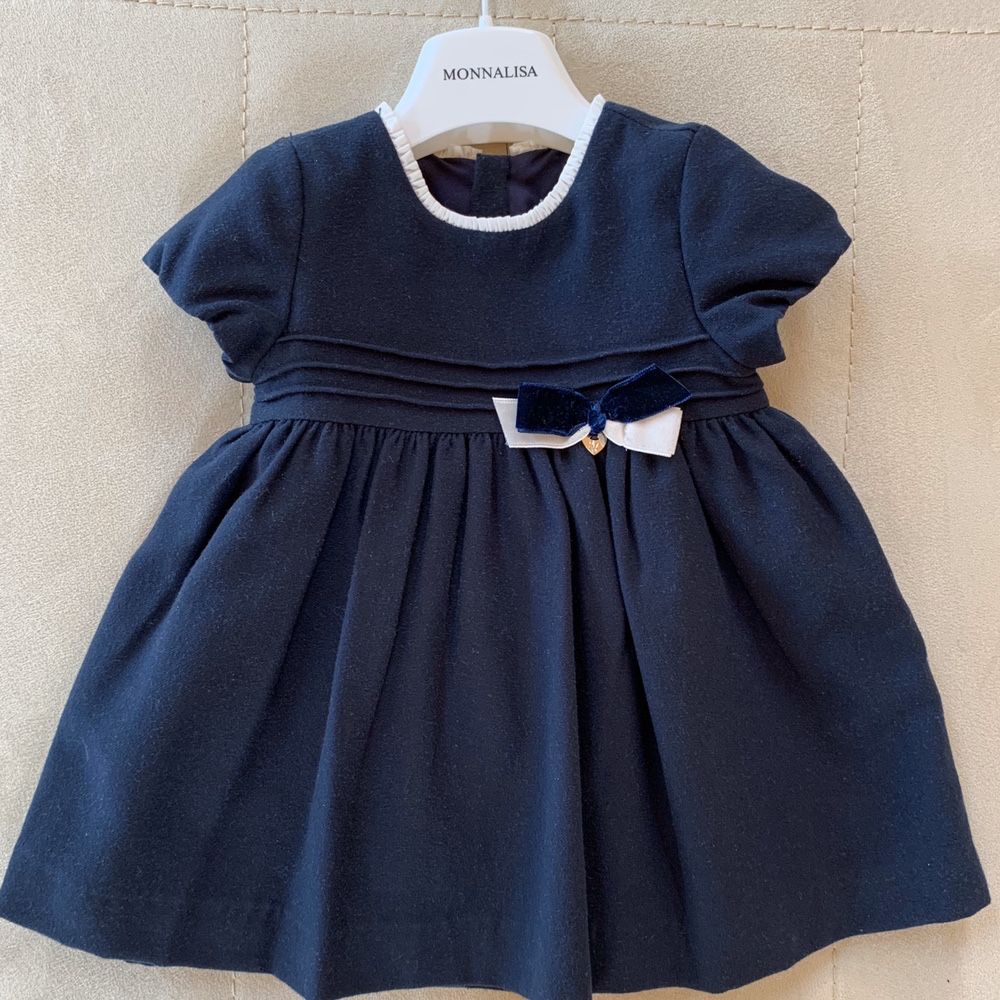 Темно-синее платье испанского бренда Mayoral на 12 месяцев (80см)