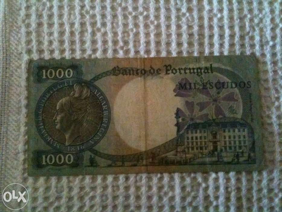 Nota de 1000 escudos - D. Maria II -  Portugal