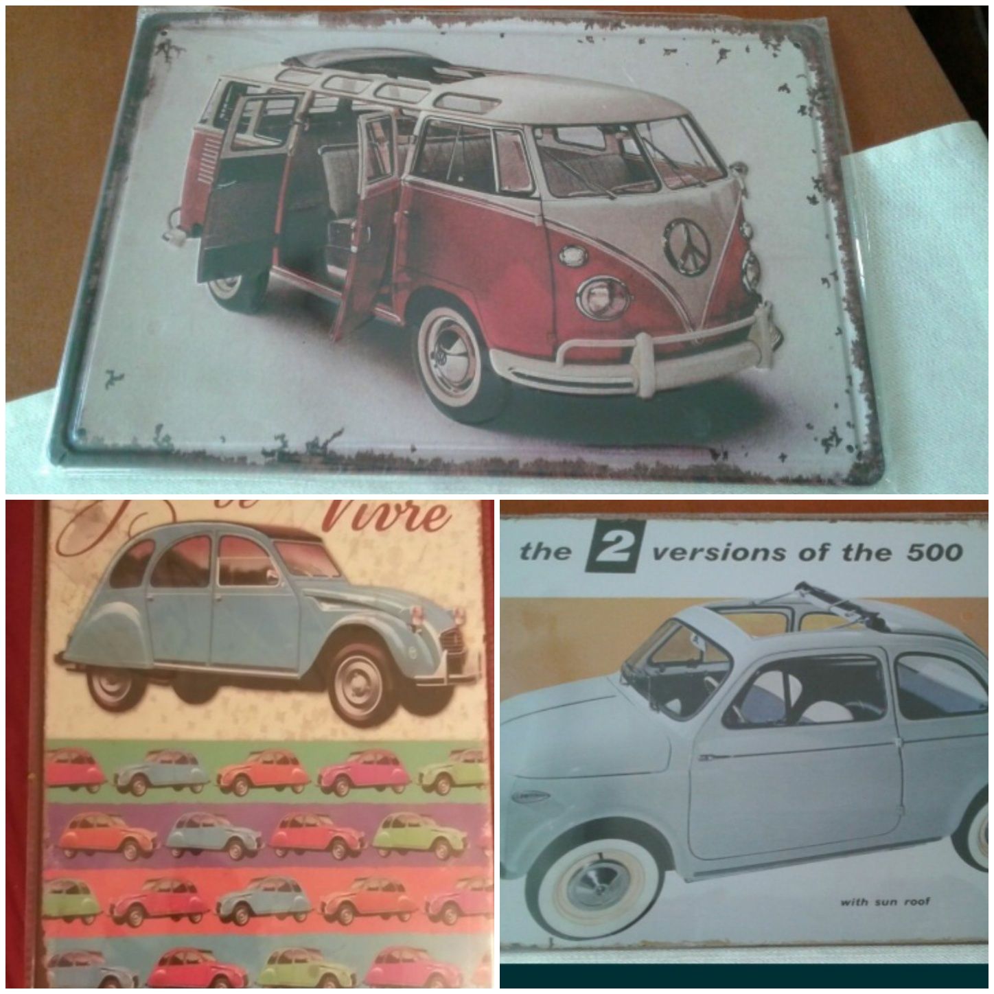 Chapas e de carros metálicas