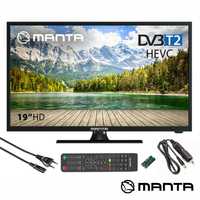 TV LED 19" HD HDMI USB Colunas 2X8W 220V/12V Manta Autocaravana