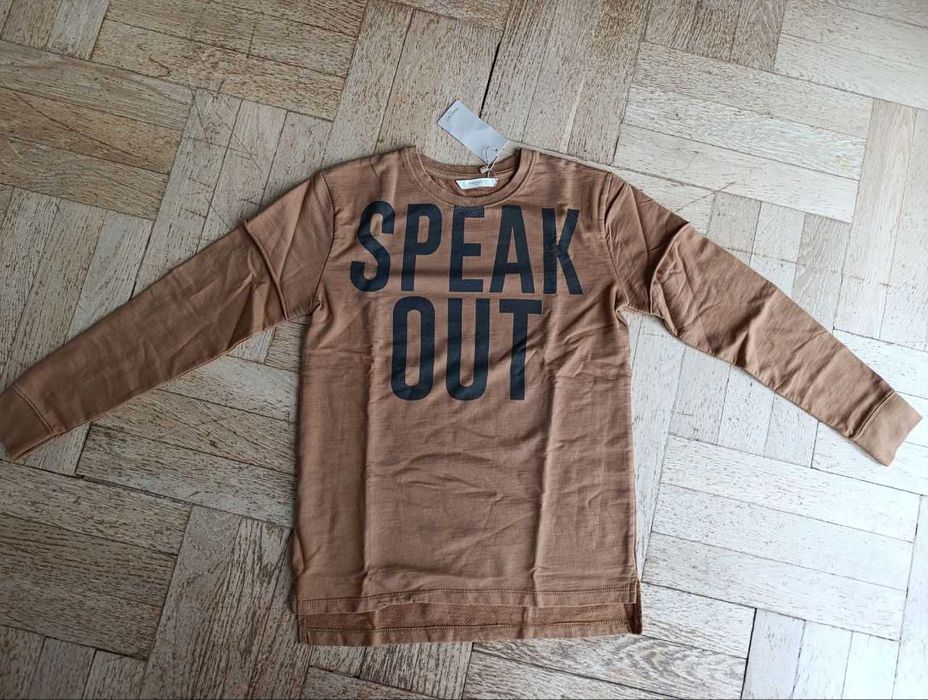 MANGO Sweat shirt bluza dla chłopca koszulka z logo rozm.11-12y.152cm