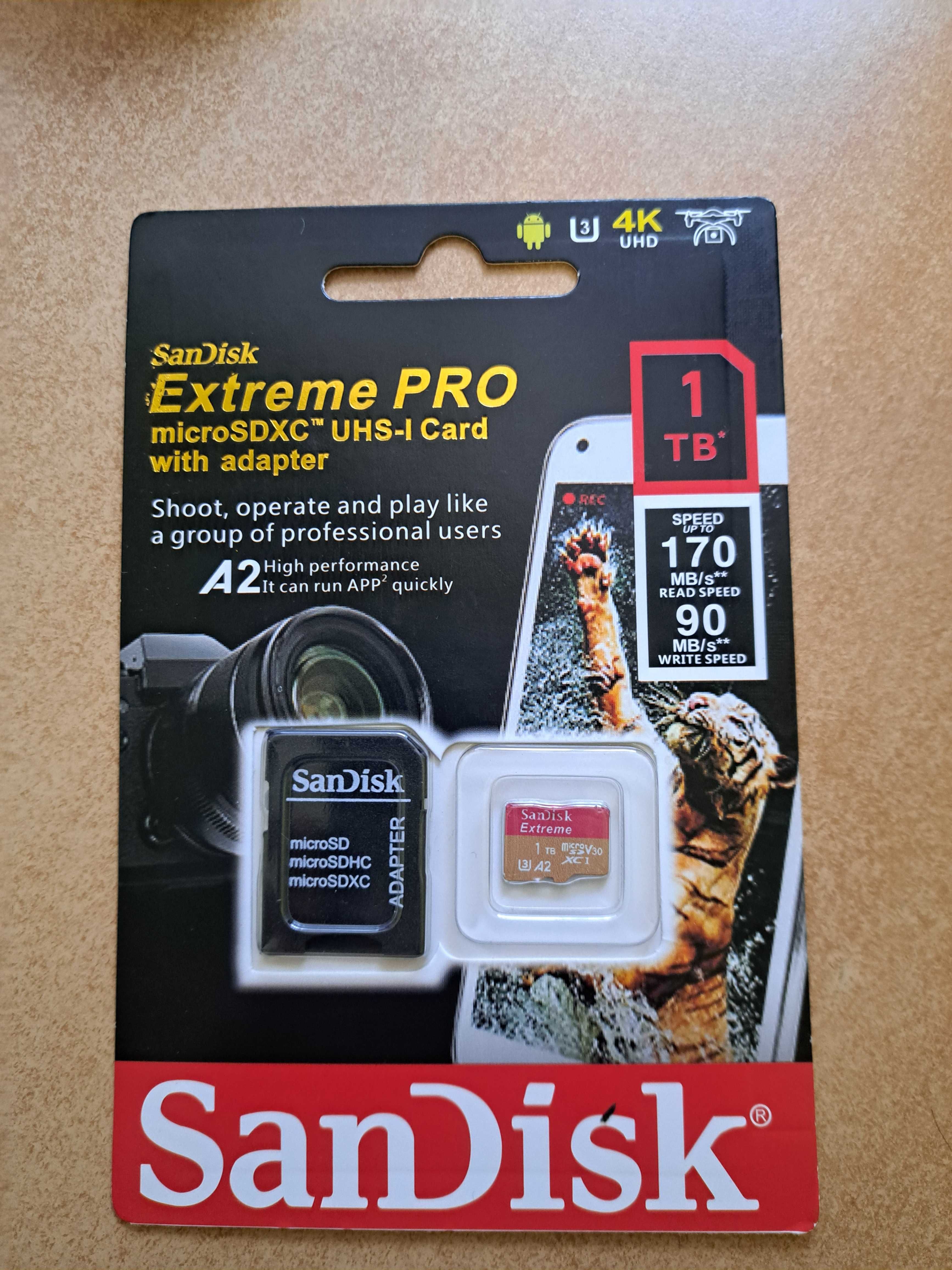 Карта памяти SanDisk Extreme Pro microSDXC Clas 10 UHS-I U3 V30 A2 1Tb