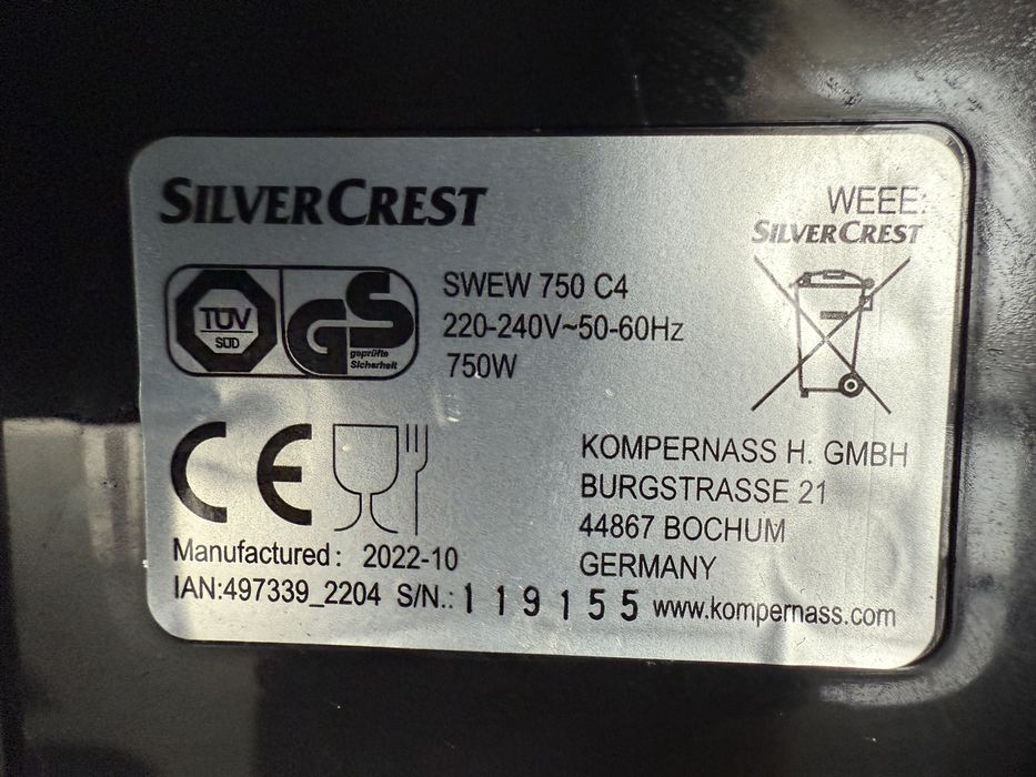 Gofrownica Silver Crest