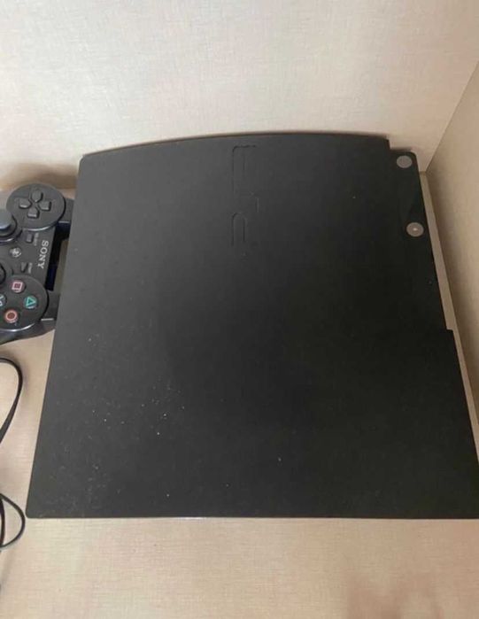 Playstation3 slim  + comando + cabos + jogo + eye pet + peça singstar