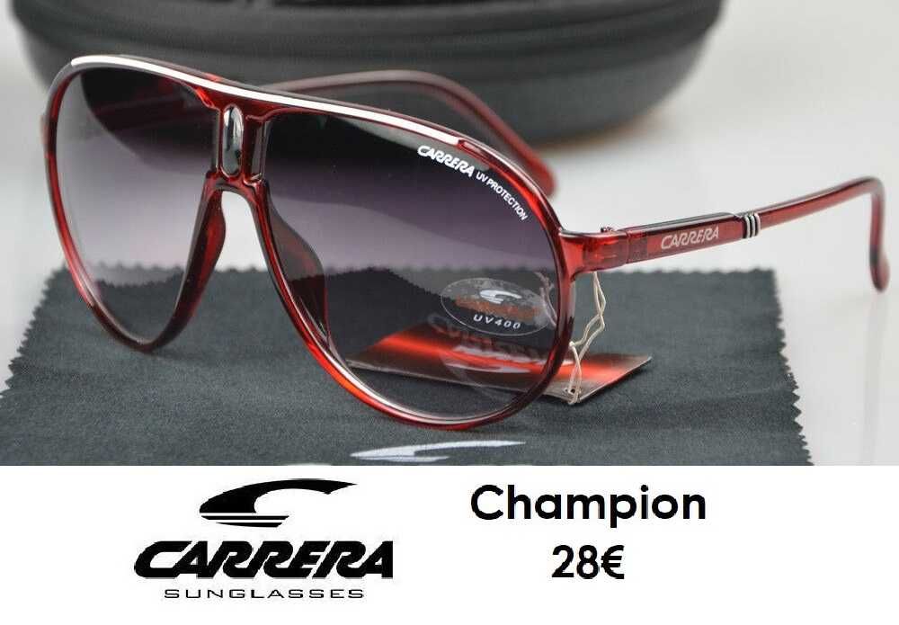 Óculos de sol Carrera Champion - 8 cores disponíveis