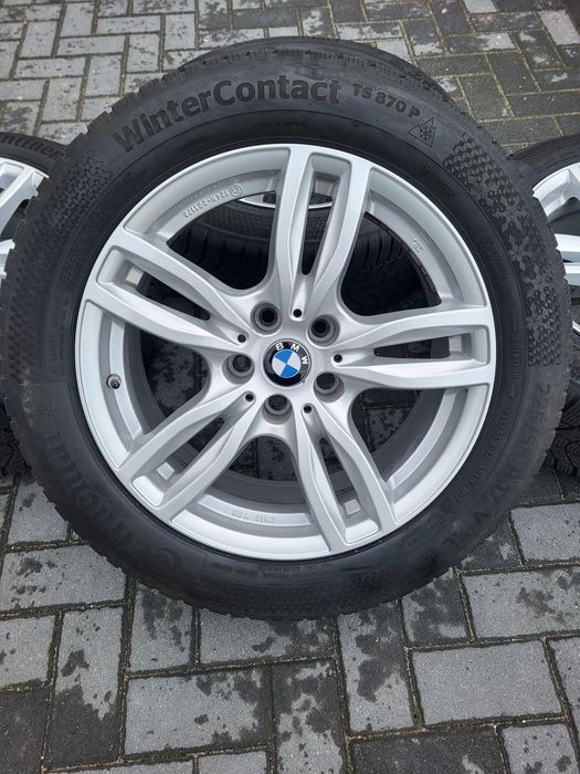 [k233] Koła zimowe BMW 17 Cali 5x112 Continental 225/55/17 22r 6m et27