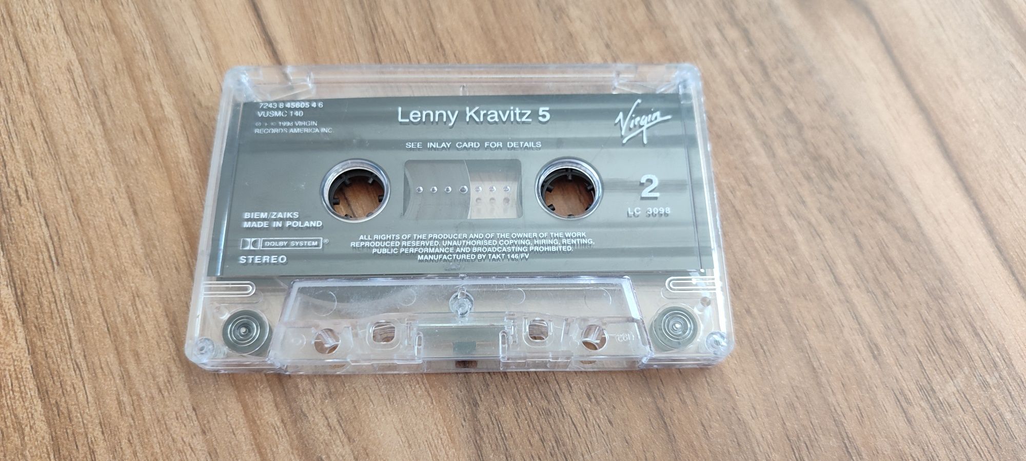 Lenny Kravitz 5 Rock Kaseta magnetofonowa