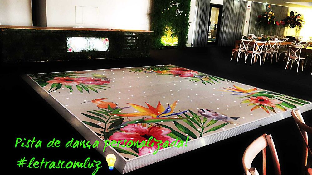 Pista de dança iluminada