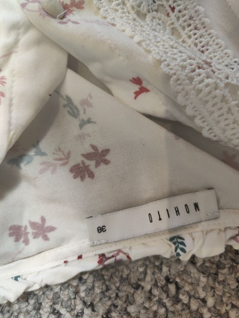 Biała koszula damska w stylu Boho mohito rozmiar 38