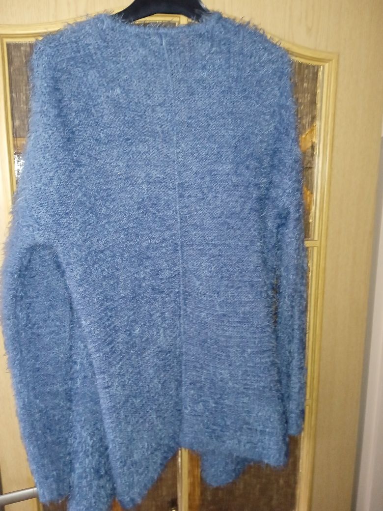 Sweter damski  bez zapinania kardigan
