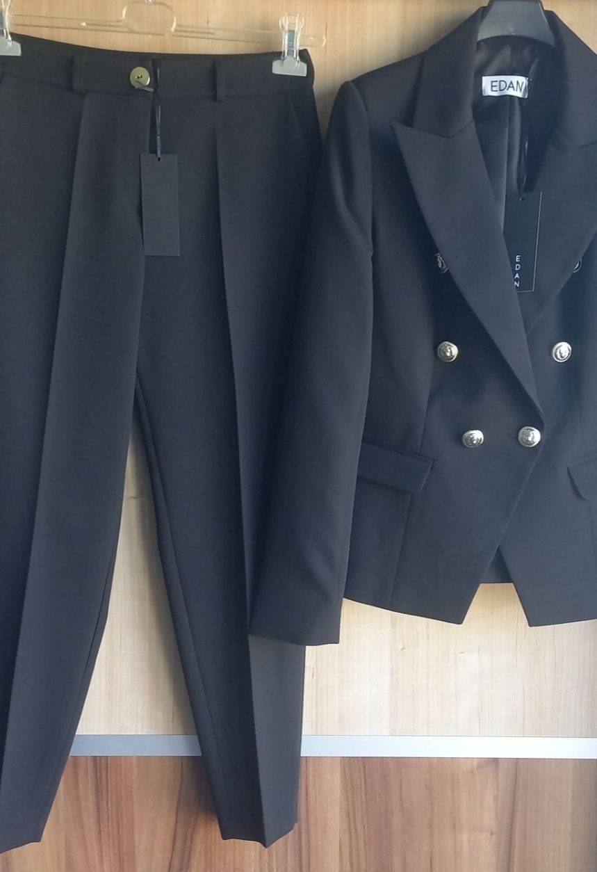 Czarny garnitur z edanu M