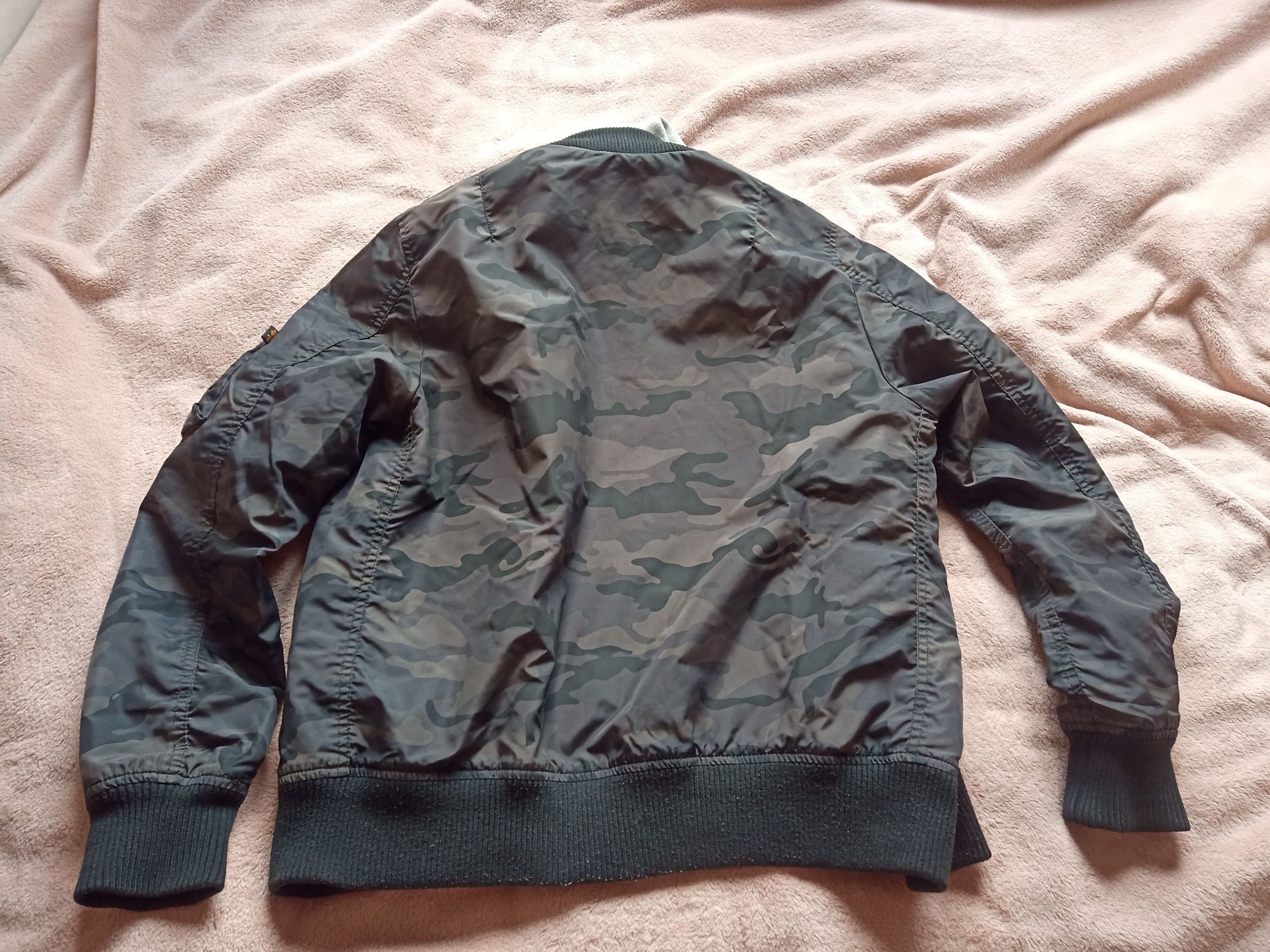 Kurtka męska przejściowa Alpha Industries MA-1 camo  size M pilotka