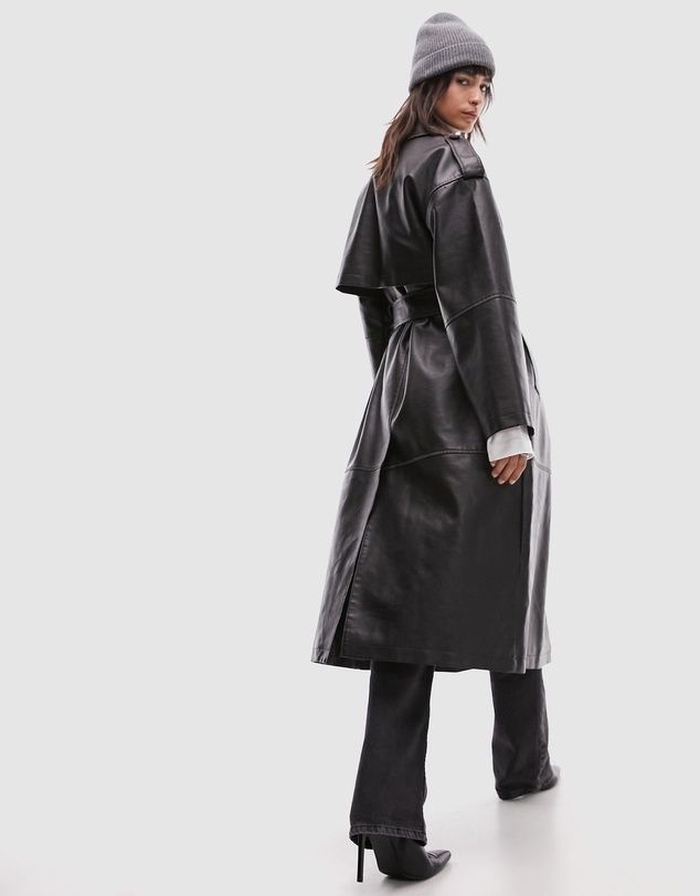 Тренч з ефектом потертості Topshop