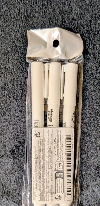 Białe Markery 3 sztuki nowe