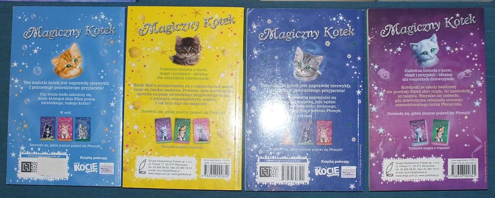 Magiczny kotek Sue Bentley Zestaw 8 książek w super stanie