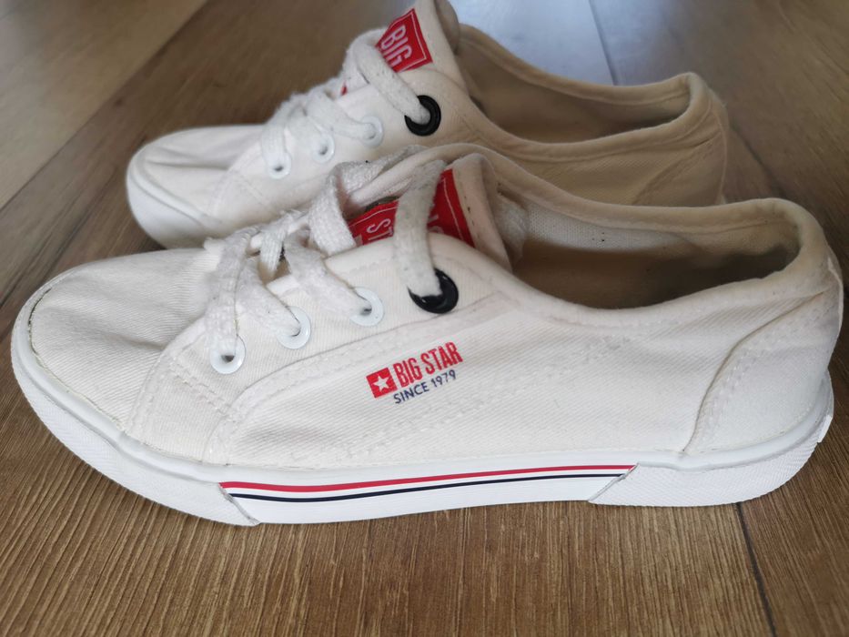 Buty, trampki białe BIG STAR r 33, używane.