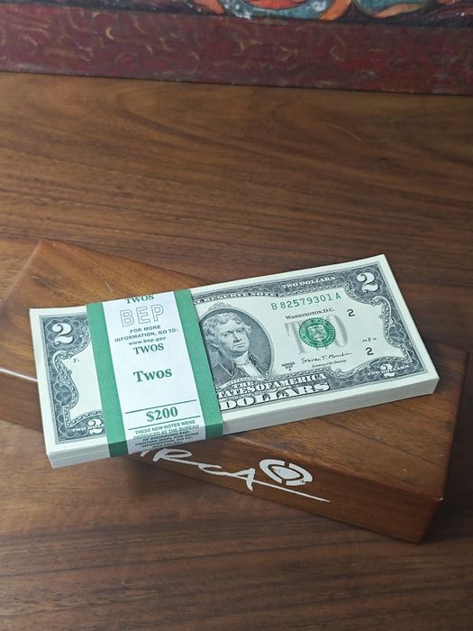 Banknot 2 dolary 100 sztuk 2017r nowa paczka bankowa nieobiegowa unc