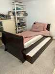 Cama Dupla Beliche com gaveta de Madeira Maciça Antiga Single