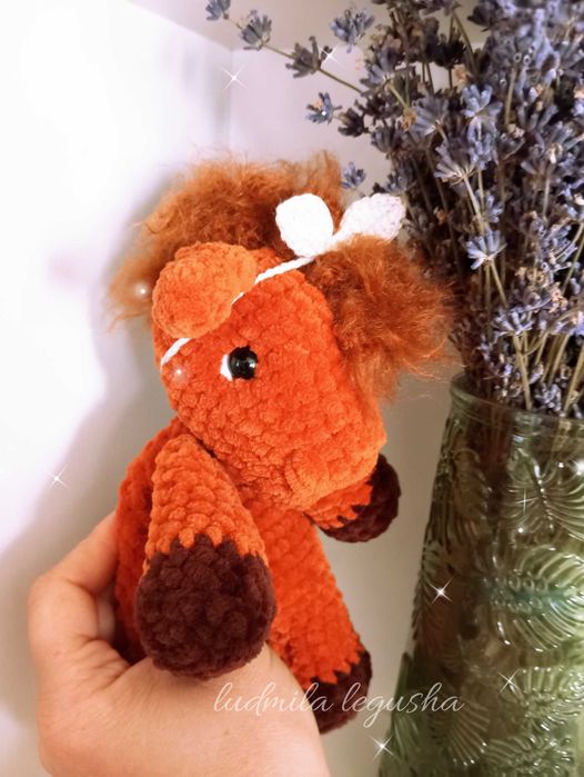 Коник-комфортер для дітей Лошадка іграшка ручна робота