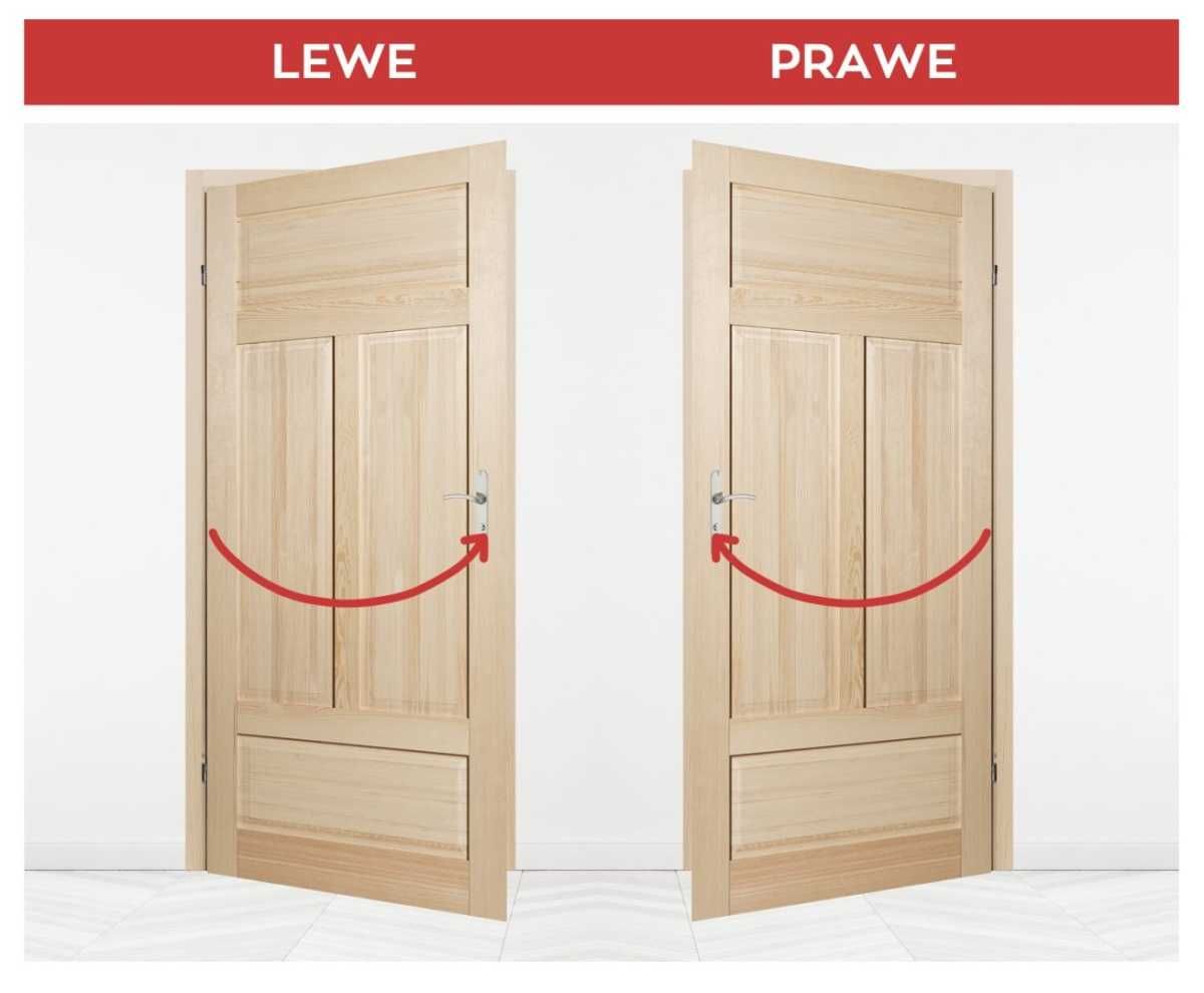 Drzwi Wewnętrzne Drewniane Duo Loft Classic Prawe 70cm