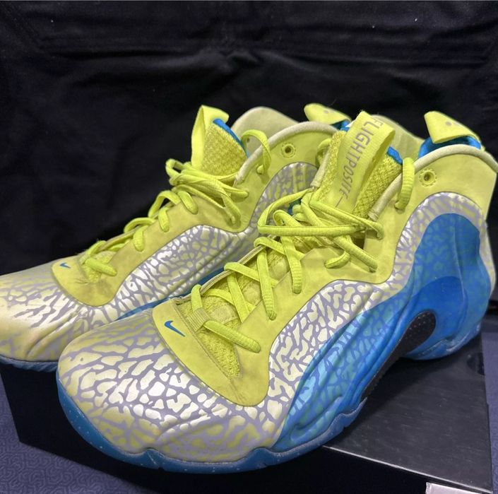 Nike Air Flightposite Exposed Volt Blue Foam One Penny. Jordan.