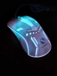 игровая компьютерная USB мышь Limeide White с RGB подсветкой