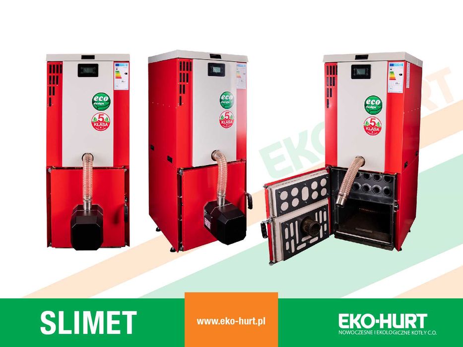 Kocioł SLIMET na pellet 28 kW 5 klasa certyfikat ECODESIGN lista ZUM