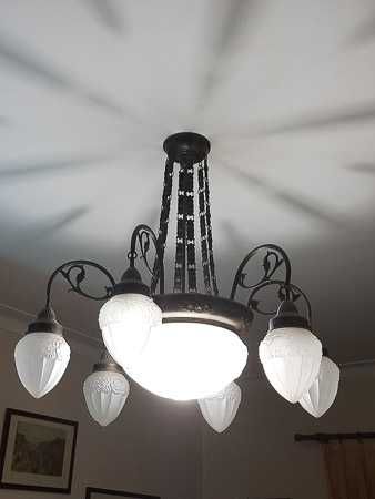 Candeeiro de tecto - estilo arte déco