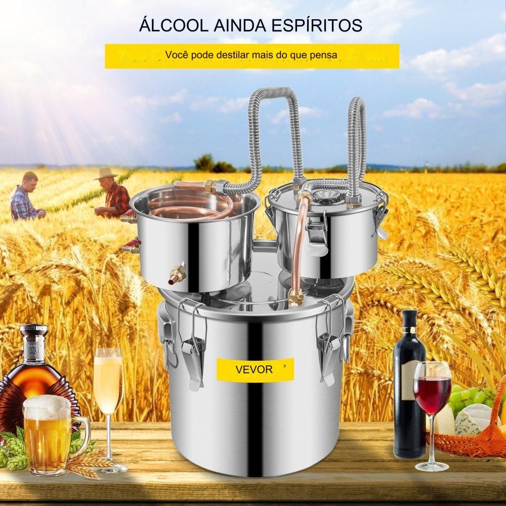 Destilador de Álcool 12L com Bomba