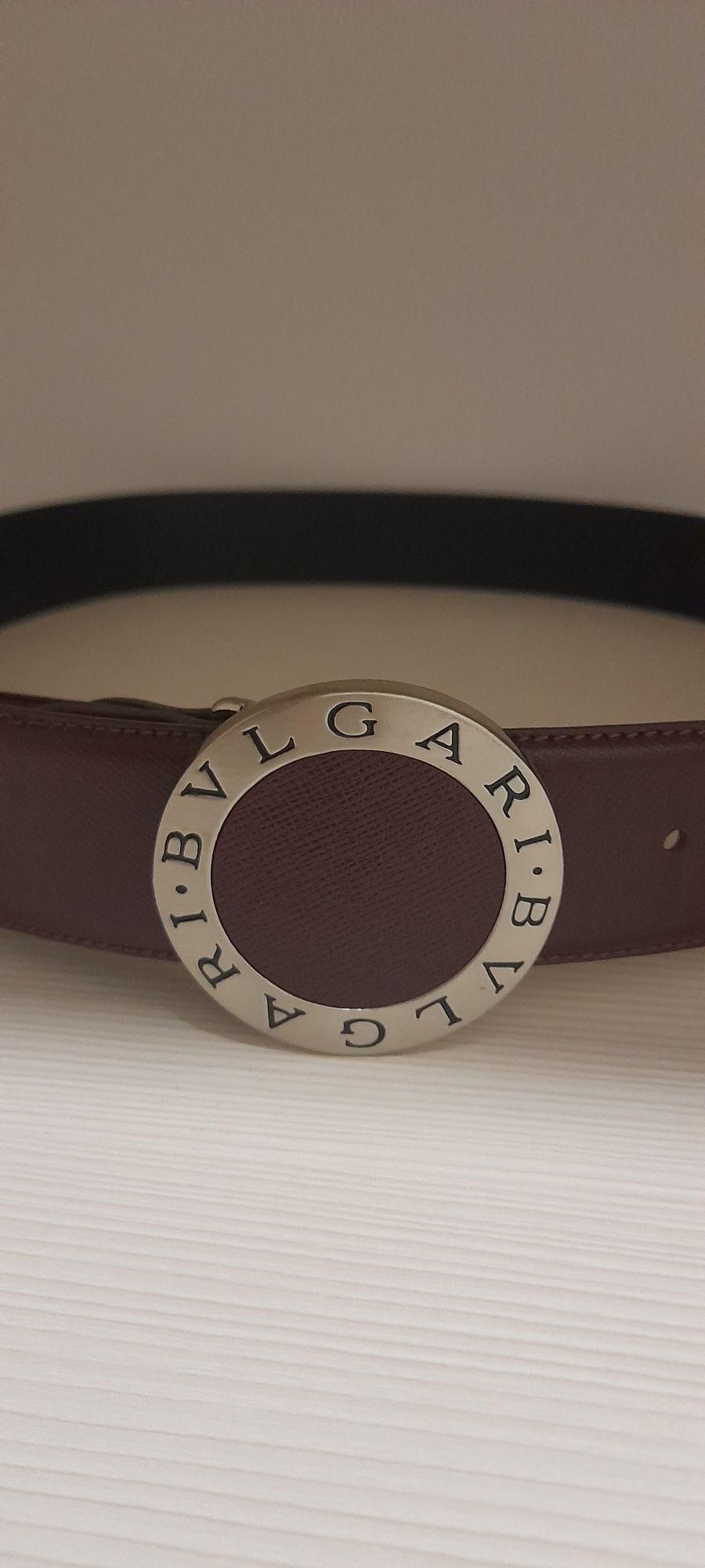 Женский оригинальный кожаный ремень BVLGARI !!!